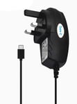 KP TECHNOLOGY Galaxy A21s Charger TYPE C 3 Pin Mains Charger Adapter for Samsung Galaxy A21s (BLACK)