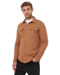 Tentree - Colville Quilted LS Shirt Men skjorta/jacka - Foxtrot Brown Heather-2059 - M