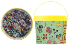 HAMA Beads - Maxi beads 3000pcs + 4 plates in bucket (388806)