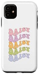 iPhone 11 Daisy First Name I Love Daisy Girl Boy Groovy Birthday Case