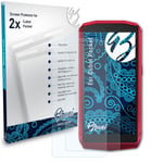 Bruni 2x Protective Film for Cubot Pocket Screen Protector Screen Protection