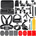Navitech 18 in 1 Action Camera Accessories Combo Kit with EVA Case Compatible With The Kitvision Escape HD5
