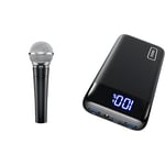 Shure SM58-LC Cardioid Dynamic Vocal Microphone with Pneumatic Shock Mount & INIU Power Bank, 20000mAh Fast Charging Portable Charger, 22.5W Powerbank
