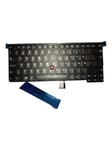 Lenovo Replacement Keyboard without backlight (DANISH) / 04Y0871 - Bærbart tastatur - til utskifting - Dansk - Svart