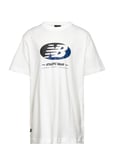 Essentials Reimagined Graphic Cotton Jersey Short Sleeve T-Shirt Sport T-shirts Short-sleeved White New Balance