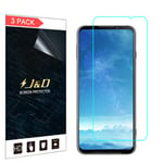 J&D Compatible for Xiaomi Black Shark 3 Screen Protector (3-Pack), Not Full Coverage, HD Clear Protective Film Shield Screen Protector for Xiaomi Black Shark 3 Crystal Clear Film