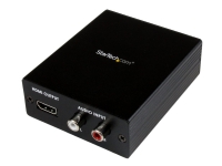 StarTech.com Component (YPbPr) / VGA To HDMI Converter With Audio - PC to HDMI - resolutions up to 1080p (HDTV) and 1920 x 1200 (PC) (VGA2HD2) - Videokonverterare - komponentvideo, VGA - HDMI - svart