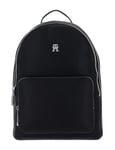 Tommy Hilfiger Women's TH Essential SC Backpack AW0AW15719, Black (Black), OS