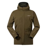 Berghaus Men's Cornice III Interactive Gore-Tex Waterproof Shell Jacket, Durable, Breathable Rain Coat, Ivy Green, XL