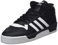 Adidas Homme Rivalry Mid Sneaker, Core Black/FTWR White/Core Black, 45 1/3 EU