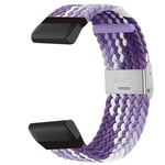 Punottu kellon ranneke Garmin Fenix 7X Pro - Gradient purple