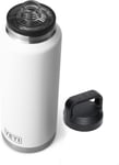 YETI Rambler 46 Oz Bottle, Vacuum Insulated, Stainless Steel with Chug Cap, Whit