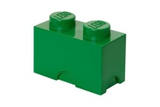 LEGO Storage Brick 2 - förvaringsbox - mörkgrön