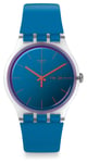 Swatch SO29K702 | New Gent | Polablue | Blue Silicone Watch