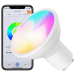 Smartlyspære GU10 5W Tuya, Google Home, Alexa