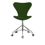 Fritz Hansen - 3117 Sjuan - Helklädd, Tyg, Hallingdal 960 - Skrivbordsstolar - Arne Jacobsen - Beige