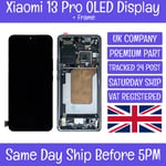 Xiaomi 13 Pro 2210132G Replacement OLED LCD Screen Display Touch Digitizer+Frame