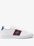 Lacoste Carnaby Pro Cigar Bar Trainer - White, White, Size 6, Men