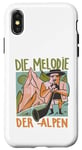 iPhone X/XS Miner with alpine horn - The Melody of the Alps Quote Case