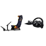 PLAYSEAT® Evolution PRO - Red Bull Racing eSports & Logitech G920 Driving Force Racing Wheel and Floor Pedals, Stainless Steel Paddle Shifters, Leather Steering Wheel Cover - Black