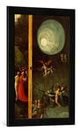 Kunst für Alle 'Encadré Image de Hieronymus Bosch La Montée dans Le Paradis, célestes Impression d'art dans Le Cadre de Haute qualité Photos Fait Main, 40 x 60 cm, Noir Mat