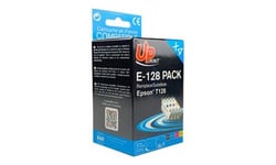 UPrint E-128 - Pack de 4 - noir, jaune, cyan, magenta - compatible - cartouche d'encre - pour Epson Stylus SX130, SX230, SX235, SX430, SX435, SX438, SX440, SX445; Stylus Office BX305