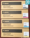 4-Pack Genuine Canon C-EXV 8 DRUM Units BK/C/M/Y iR C2620 3200 3220N VAT Inc