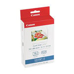 Paper for Canon SELPHY CP1500 - KC-18IF Genuine Canon Ink + Sticker Paper Set (54 x 86mm) 18 Sheets, also compatible with CP1300, CP1200