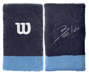 Wilson WILSON Bela Wide Wristband Blue 2-pack