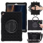 Trolsk Kids Case with strap - Bubble Grip (iPad mini 7/6) - Svart