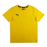 PUMA Team Goal 23 Casuals T-Shirt - Cyber Yellow, Size 164