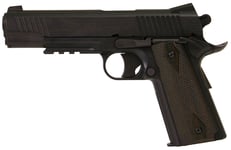 Colt 1911 Rail Black Mat, Metal Slide Co2 6mm