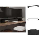 TV-bänkar - Living TV-bord glas svart 120x30x13 cm