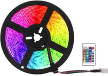 5050 RGB LED-strip med fjärrkontroll, 3m