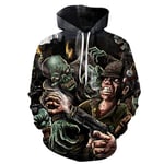 Hoodie Coat Poker Skull Hoodies Sweatshirts 3D Hoodie Men Tracksuit Fashion Hoody Funny Pullover Streetwear Mens Tracksuit L Lms1051