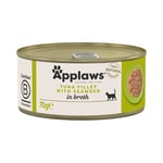30 % rabatt! 18 x 70 g Applaws våtfoder katt  - I buljong: Tonfiskfilé  & tång
