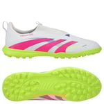 adidas Predator League Laceless Tf Celestial Victory - Vit/lucid Pink/lucid Lemon Barn - Turf (Tf), storlek 36