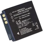 Kompatibelt med Panasonic Lumix DMC-FX3, 3.6V (3.7V), 1100 mAh