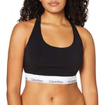 Calvin Klein Women's Plus Size Bralette - Modern Cotton, Black (Black 001), Small