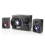 Surround Sound System LED PC Speakers Gaming Bass USB Wired for Desktop Computer