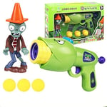 YUNDING Pea Shooter Toys 2pcs/set The New Plants Vs. Zombie Airsoft Toy Pea Shooter Corn Airsoft Barricade Iron Barrel Giant Zombie Dr. Toy Gun Pvz Toy Boy Gift