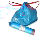Avfallspåsar Med Dragsko 440X520mm Blå 20L 25Ps/Rl - (25 St.)
