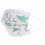 Nûby engangsmaske hver dag i en pakke med 10, munn-nesebeskyttelse for barn 4-12 år, 3-lags for gutter