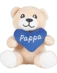 Pappa - Teddybjørn Bamse med Hjerte 10 cm