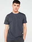 Calvin Klein Cotton Stripe T-Shirt - Grey, Grey, Size M, Men