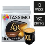 Tassimo Coffee Pods L'OR XL Intense T Discs 10 Packs (160 Drinks)