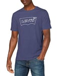 Levi's Men's Housemark Graphic Tee T-Shirt Housemark Outline - Blue Indigo (Blue) S -