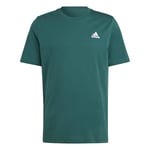 adidas Men Essentials T-Shirt à Manches Courtes en Jersey Simple avec Petit Logo brodé, Taille L