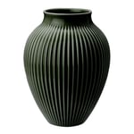 Knabstrup Keramik - Ripple vase 27 cm dark green