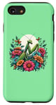 Coque pour iPhone SE (2020) / 7 / 8 Mante priante parmi les fleurs